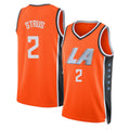 Los Angeles C #2 Strus Player Basketball Sleeveless Orange Jersey Max For Adult Youth