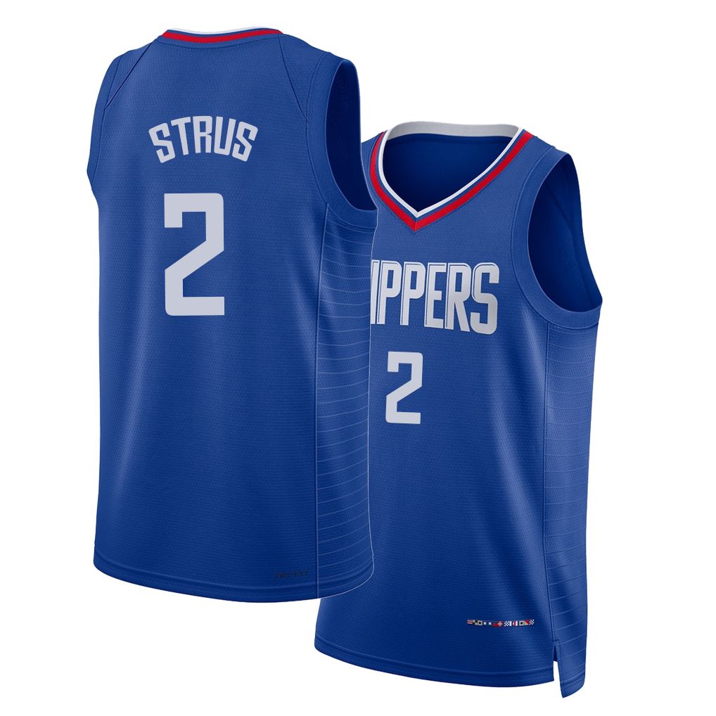 Los Angeles C #2 Strus Player Basketball Sleeveless Royal Jersey Max For Adult Youth