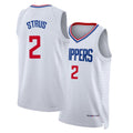Los Angeles C #2 Strus Player Basketball Sleeveless White Jersey Max For Adult Youth
