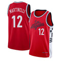 Los Angeles C #12 Martinelli Player Basketball Sleeveless Red Jersey Nick For Adult Youth