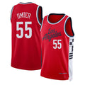 Los Angeles C #55 Omier Player Basketball Sleeveless Red Jersey Norchad For Adult Youth