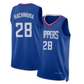 Los Angeles C #28 Hachimura Player Basketball Sleeveless Royal Jersey Rui For Adult Youth