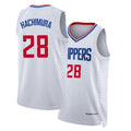 Los Angeles C #28 Hachimura Player Basketball Sleeveless White Jersey Rui For Adult Youth