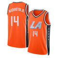 Los Angeles C #14 Washington Jr. Player Basketball Sleeveless Orange Jersey TyTy For Adult Youth