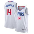 Los Angeles C #14 Washington Jr. Player Basketball Sleeveless White Jersey TyTy For Adult Youth