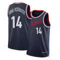 Los Angeles C #14 Konan Niederhauser Player Basketball Sleeveless Navy Jersey Yanic For Adult Youth