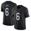 Las Vegas #6 AJ Player Football V Neck Short Sleeve Balck Jersey Cole For Men Youth Women Gift