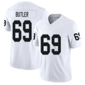 Las Vegas #69 Adam Player Football V Neck Short Sleeve White Jersey Butler For Men Youth Women Gift