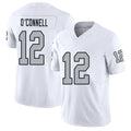 Las Vegas #12 Aidan Player Football V Neck Short Sleeve White Jersey O'Connell For Men Youth Women Gift
