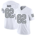 Las Vegas #82 Al Player Football V Neck Short Sleeve White Jersey Davis For Men Youth Women Gift