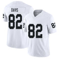 Las Vegas #82 Al Player Football V Neck Short Sleeve White Jersey Davis For Men Youth Women Gift