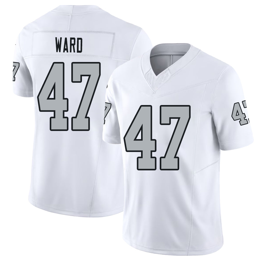 Las Vegas #47 Alex Player Football V Neck Short Sleeve White Jersey Ward For Men Youth Women Gift