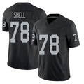 Las Vegas #78 Shell Player Football V Neck Short Sleeve Balck Jersey Art For Men Youth Women Gift