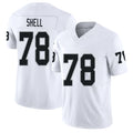 Las Vegas #78 Art Player Football V Neck Short Sleeve White Jersey Shell For Men Youth Women Gift