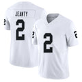 Las Vegas #2 Jeanty Player Football V Neck Short Sleeve White Jersey Ashton For Men Youth Women Gift