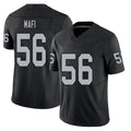 Las Vegas #56 Mafi Player Football V Neck Short Sleeve Balck Jersey Atonio For Men Youth Women Gift