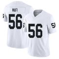 Las Vegas #56 Mafi Player Football V Neck Short Sleeve White Jersey Atonio For Men Youth Women Gift