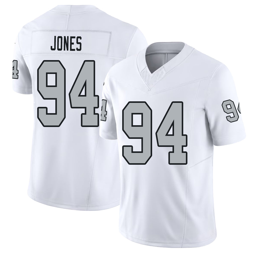 Las Vegas #94 Benito Player Football V Neck Short Sleeve White Jersey Jones For Men Youth Women Gift