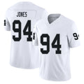 Las Vegas #94 Jones Player Football V Neck Short Sleeve White Jersey Benito For Men Youth Women Gift