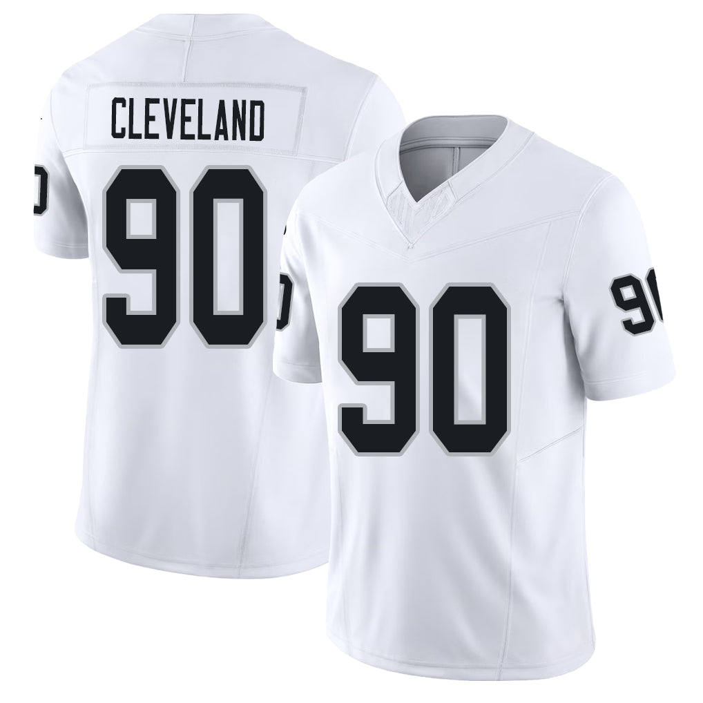 Las Vegas #90 Brandon Player Football V Neck Short Sleeve White Jersey Cleveland For Men Youth Women Gift