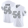 Las Vegas #54 Brennan Player Football V Neck Short Sleeve White Jersey Jackson For Men Youth Women Gift