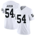 Las Vegas #54 Brennan Player Football V Neck Short Sleeve White Jersey Jackson For Men Youth Women Gift