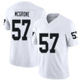 Las Vegas #57 McGrone Player Football V Neck Short Sleeve White Jersey Cameron For Men Youth Women Gift