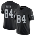 Las Vegas #84 Carter Player Football V Neck Short Sleeve Balck Jersey Runyon For Men Youth Women Gift