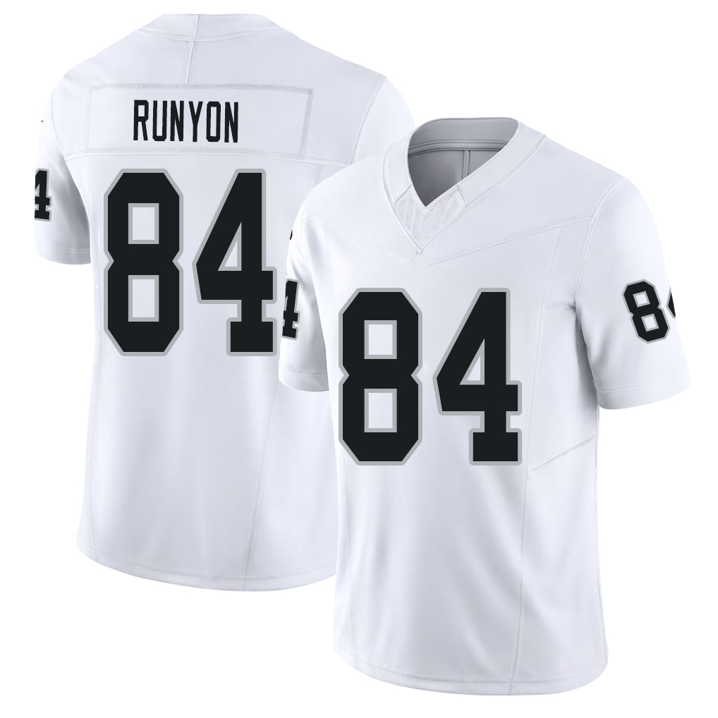 Las Vegas #84 Runyon Player Football V Neck Short Sleeve White Jersey Carter For Men Youth Women Gift