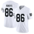 Las Vegas #86 Chase Player Football V Neck Short Sleeve White Jersey Roberts For Men Youth Women Gift