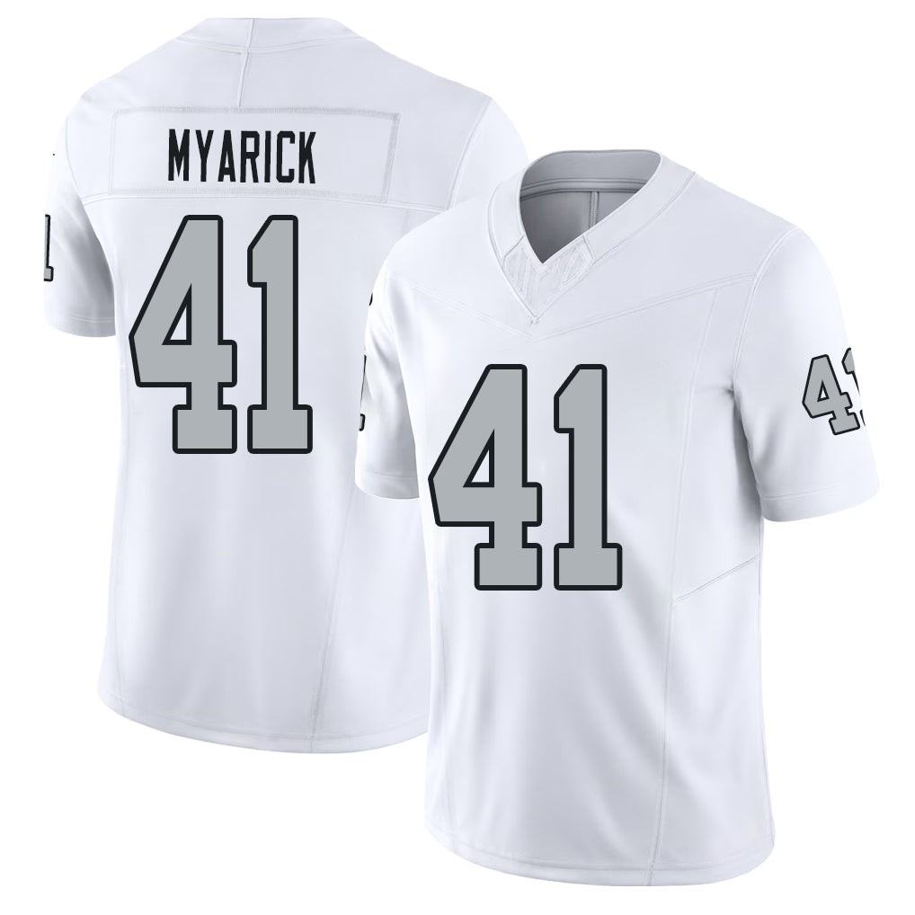 Las Vegas #41 Chris Player Football V Neck Short Sleeve White Jersey Myarick For Men Youth Women Gift