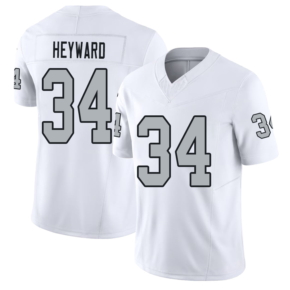 Las Vegas #34 Connor Player Football V Neck Short Sleeve White Jersey Heyward For Men Youth Women Gift