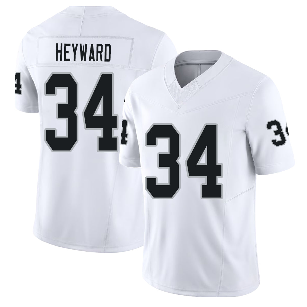 Las Vegas #34 Connor Player Football V Neck Short Sleeve White Jersey Heyward For Men Youth Women Gift