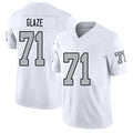 Las Vegas #71 DJ Player Football V Neck Short Sleeve White Jersey Glaze For Men Youth Women Gift