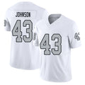 Las Vegas #43 Dalton Player Football V Neck Short Sleeve White Jersey Johnson For Men Youth Women Gift