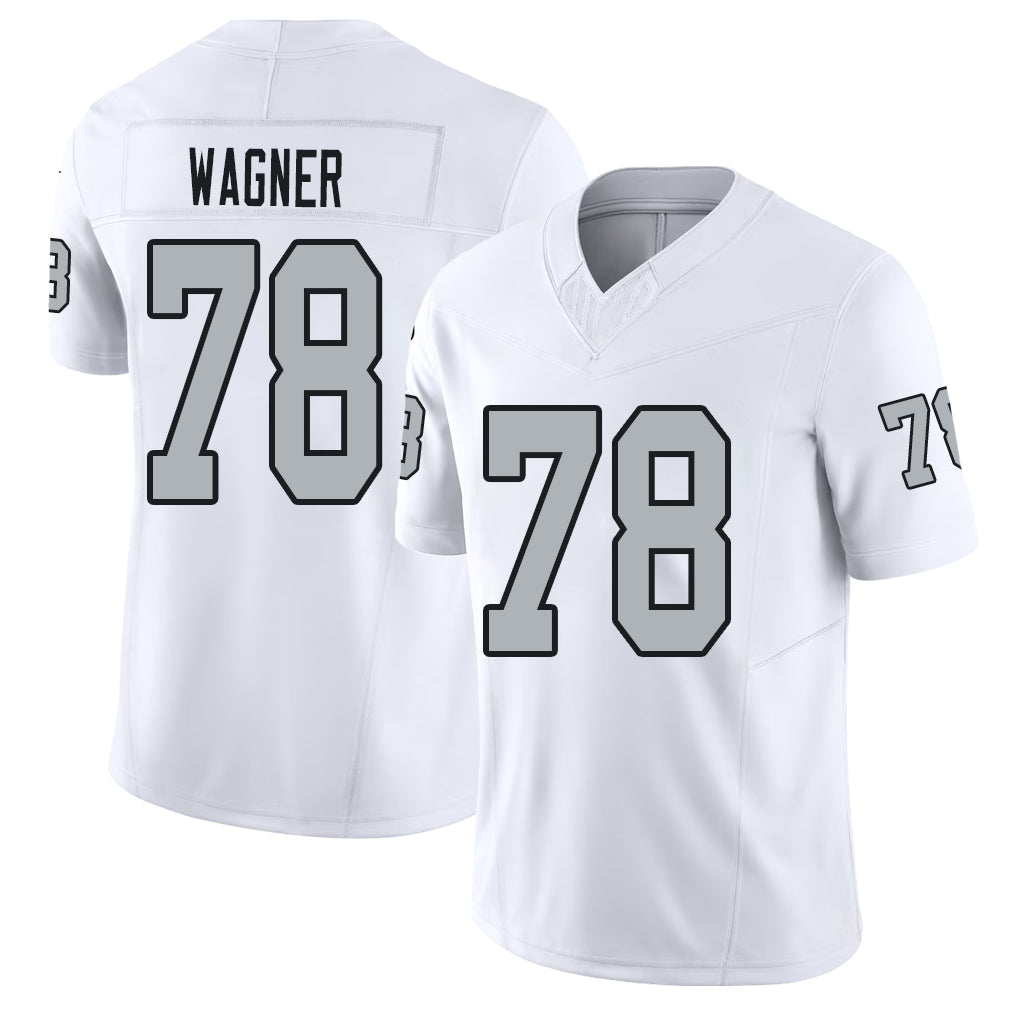 Las Vegas #78 Dalton Player Football V Neck Short Sleeve White Jersey Wagner For Men Youth Women Gift