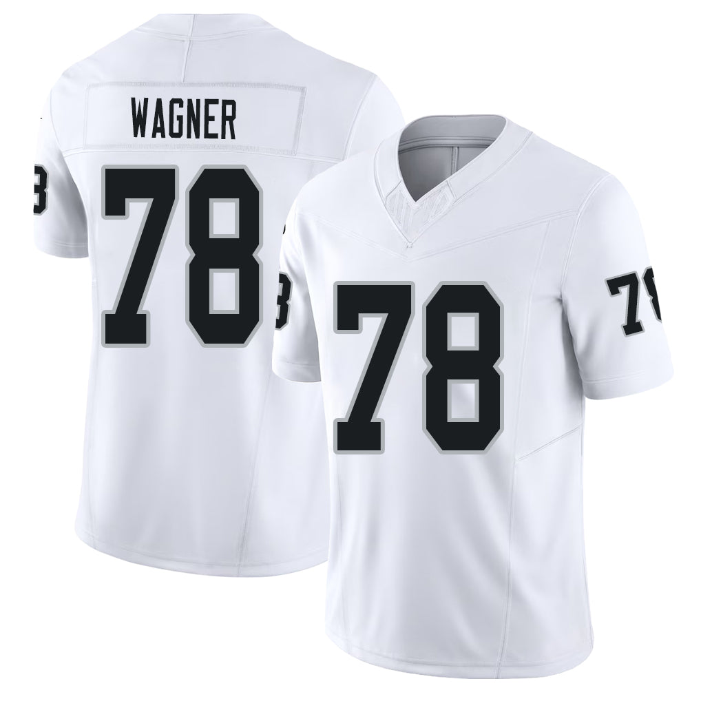 Las Vegas #78 Dalton Player Football V Neck Short Sleeve White Jersey Wagner For Men Youth Women Gift