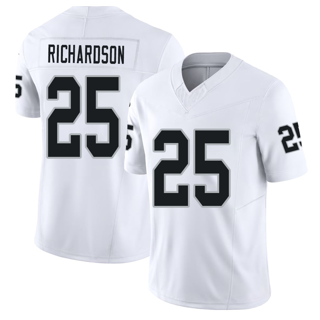 Las Vegas #25 Decamerion Player Football V Neck Short Sleeve White Jersey Richardson For Men Youth Women Gift
