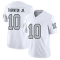 Las Vegas #10 Dont'e Player Football V Neck Short Sleeve White Jersey Thornton Jr. For Men Youth Women Gift