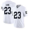 Las Vegas #23 Laube Player Football V Neck Short Sleeve White Jersey Dylan For Men Youth Women Gift