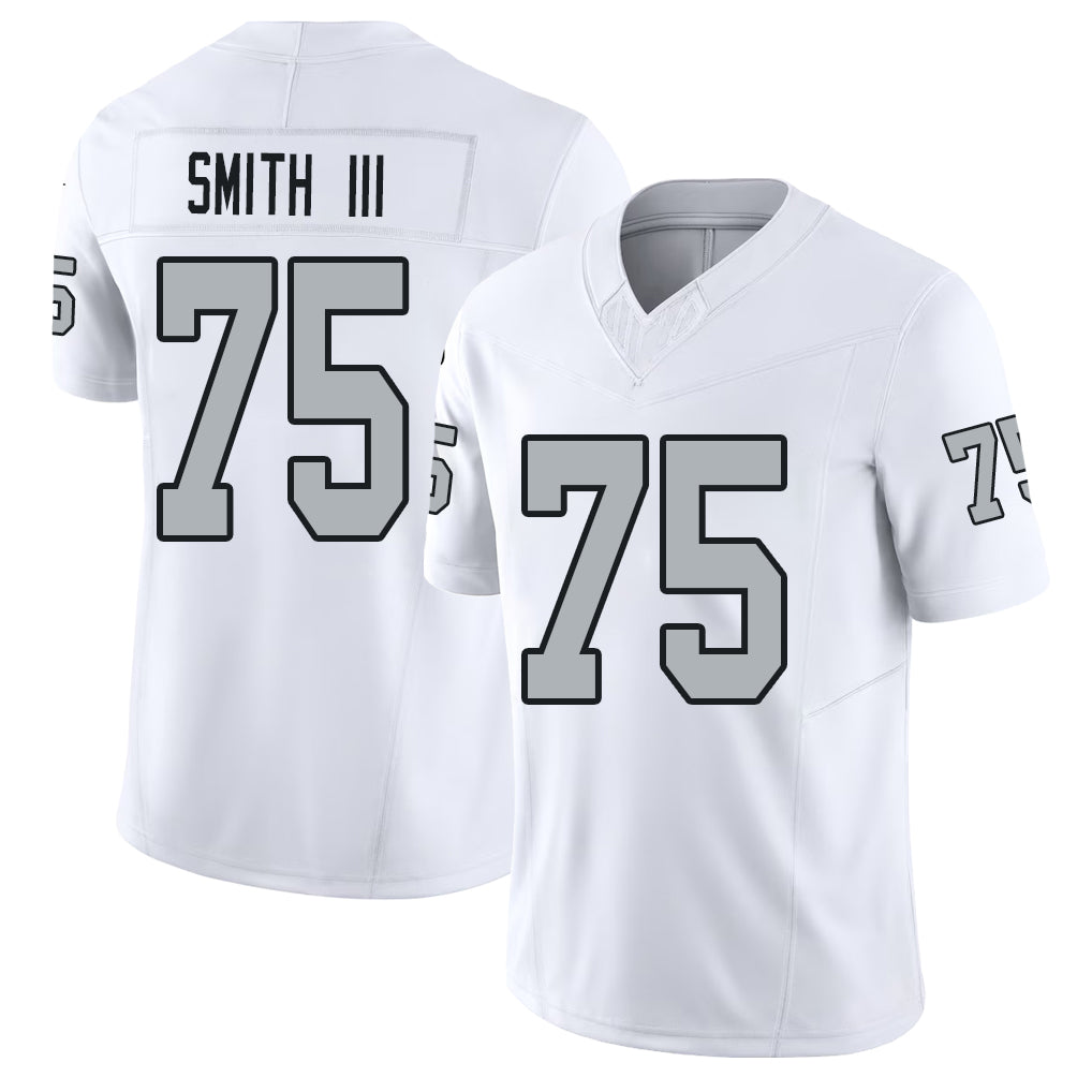 Las Vegas #75 Gary Player Football V Neck Short Sleeve White Jersey Smith III For Men Youth Women Gift