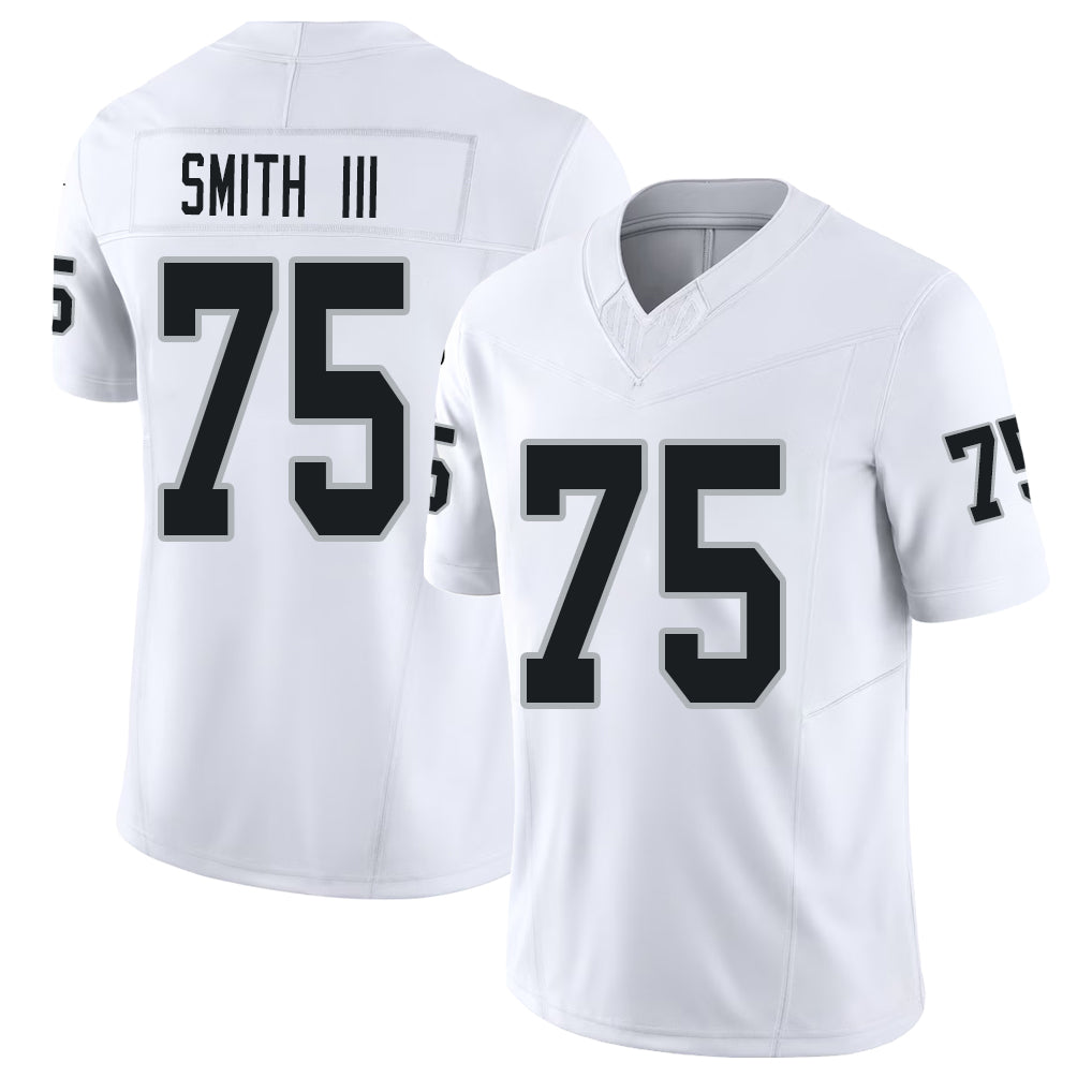 Las Vegas #75 Gary Player Football V Neck Short Sleeve White Jersey Smith III For Men Youth Women Gift