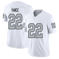 Las Vegas #22 Greedy Player Football V Neck Short Sleeve White Jersey Vance For Men Youth Women Gift