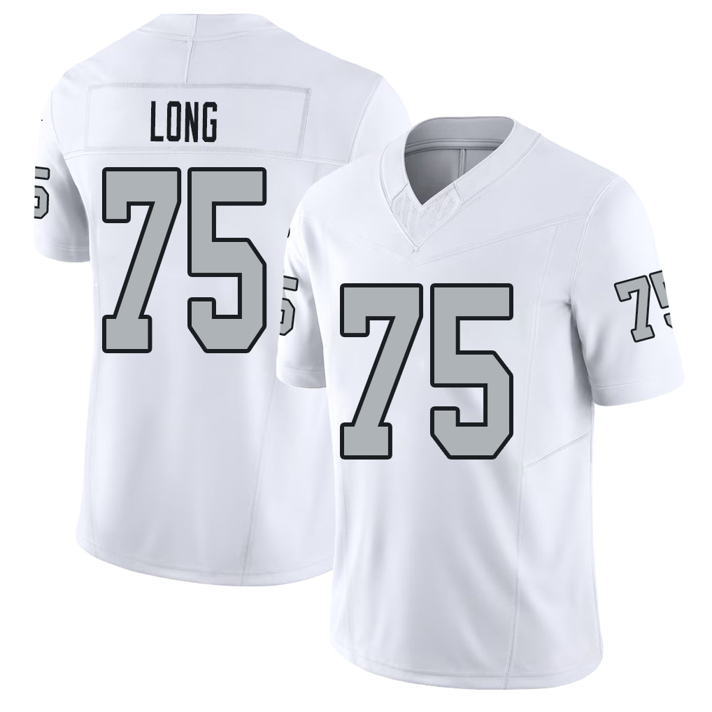 Las Vegas #75 Howie Player Football V Neck Short Sleeve White Jersey Long For Men Youth Women Gift