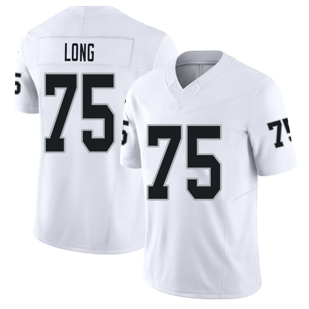 Las Vegas #75 Howie Player Football V Neck Short Sleeve White Jersey Long For Men Youth Women Gift