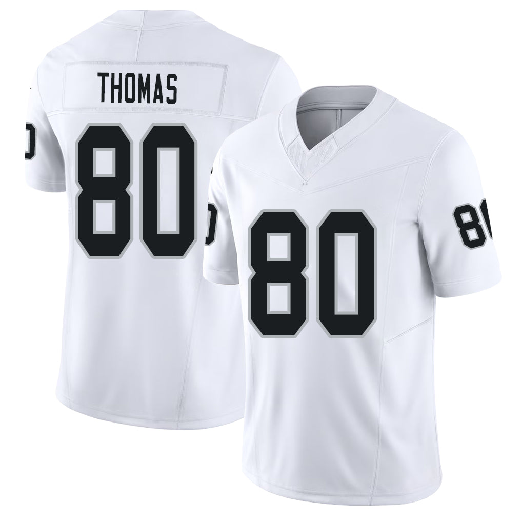 Las Vegas #80 Ian Player Football V Neck Short Sleeve White Jersey Thomas For Men Youth Women Gift