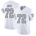 Las Vegas #72 Isaiah Player Football V Neck Short Sleeve White Jersey Jatta For Men Youth Women Gift