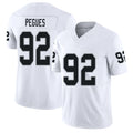 Las Vegas #92 Pegues Player Football V Neck Short Sleeve White Jersey JJ For Men Youth Women Gift