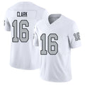 Las Vegas #16 Jacob Player Football V Neck Short Sleeve White Jersey Clark For Men Youth Women Gift