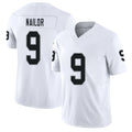 Las Vegas #9 Jalen Player Football V Neck Short Sleeve White Jersey Nailor For Men Youth Women Gift